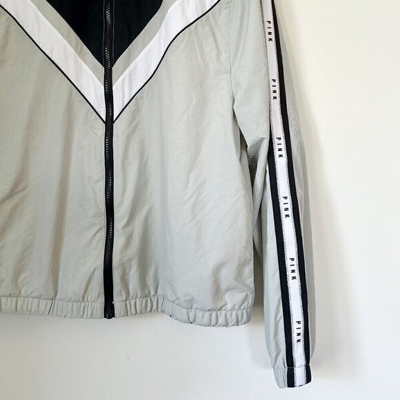 Victoria's Secret PINK Full Zip Windbreaker Jacket - Size M/L - Picture 4 of 5